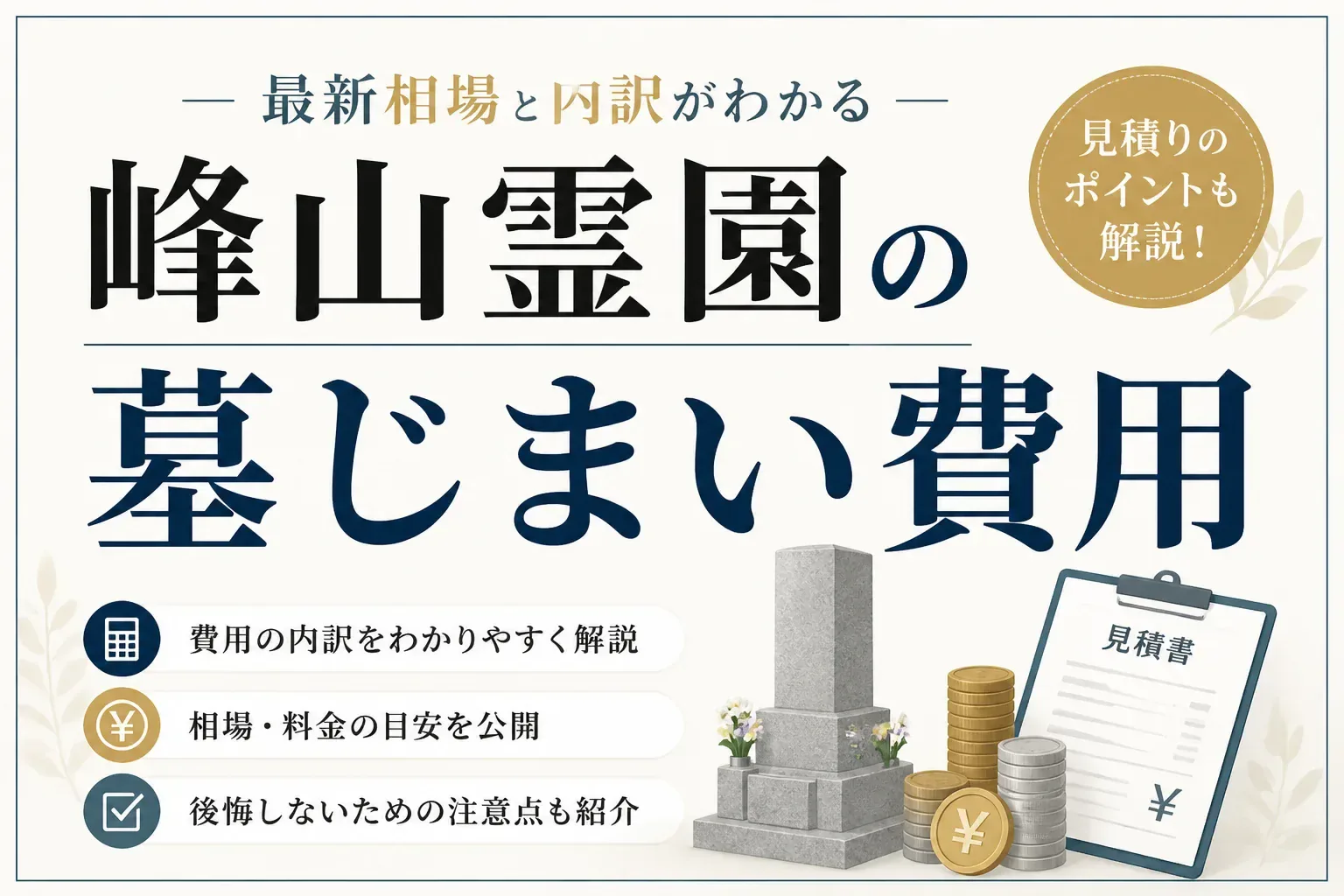 峰山霊園（相模原市営）の墓じまい費用はいくら？相場・手順・補助金まで完全ガイド