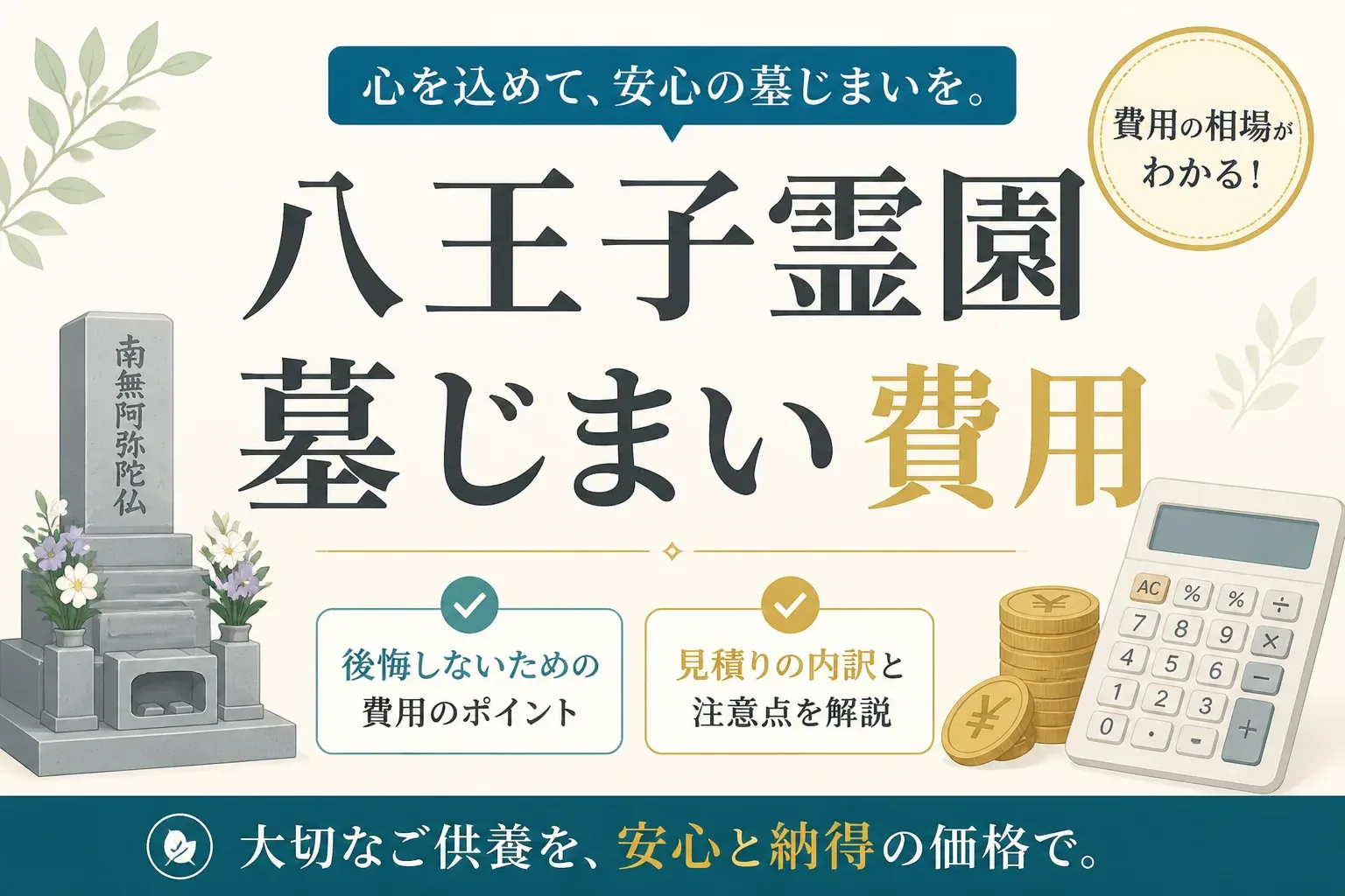 都立八王子霊園の墓じまい費用はいくら?施設変更制度で安く抑えるコツと手順を解説